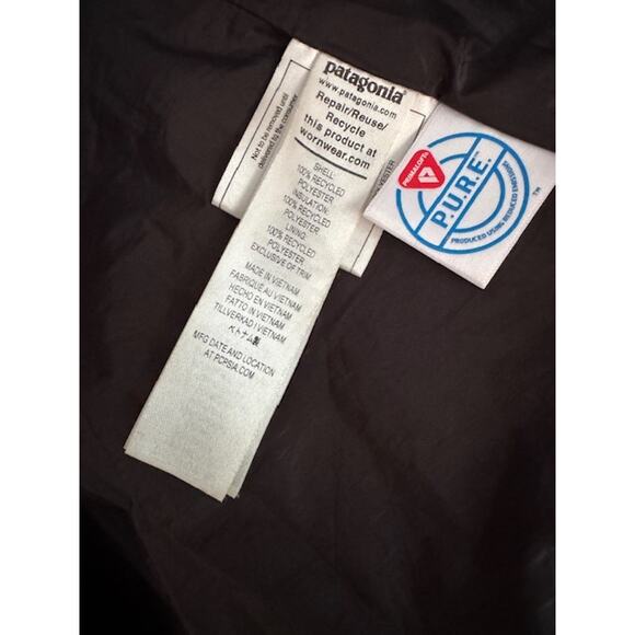 Patagonia Women's Nano Puff Black Jacket- Size L - Picture 6 of 7